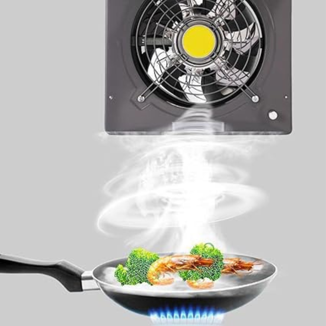 Kitchen Ventilator Wall Mounted with Lid, Ventilator, Window Fan, 10 Inch Bathroom Ventilator, Laundry Fan, Shopping Mall, Office (/White,110v)