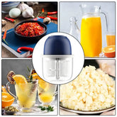 Electric Vegetable Chopper Portable USB Charging Food Processor Large Capacity Fruit Salad Onion Chopper With Safety Lock Design