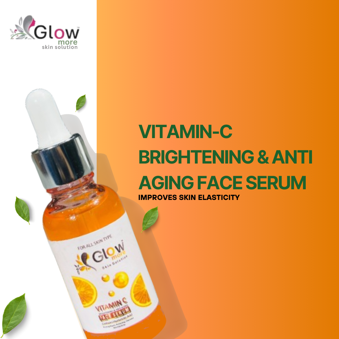 VITAMIN C BRIGHTENING & ANTI AGING FACE SERUM Contains Hyaluronic Acid Firming Repair, Protecting, Improves Skin Elasticity