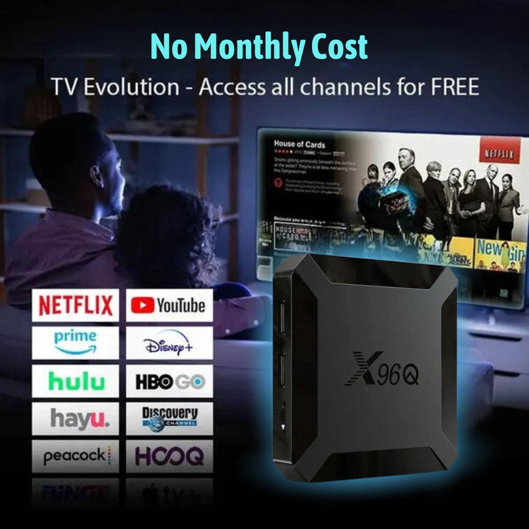 Android10 TV Box Allwinner H313 Quad Core 4K Smart TV BOX 8GB 128GB Wifi Youtube Netflix Multi Language Streaming Media Playe Watch All Channels for Free ( No Monthly Costs)