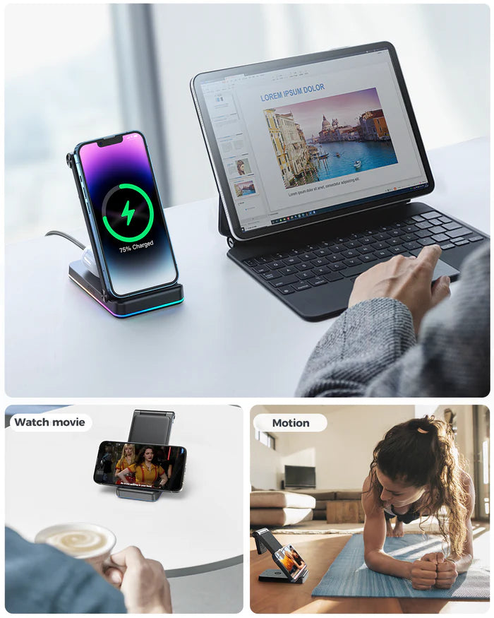 Joyroom 3-in-1 Foldable Wireless Charging Station Orignal