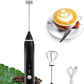 2in1 Electric Mixer Beater for Coffee Milk Speed Adjustable Rechargeable Egg Beater Handheld | Kitchenware Tool