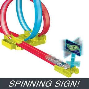 Hot Wheels Action Neon Speeders Laser Stunt Slamway Track Set