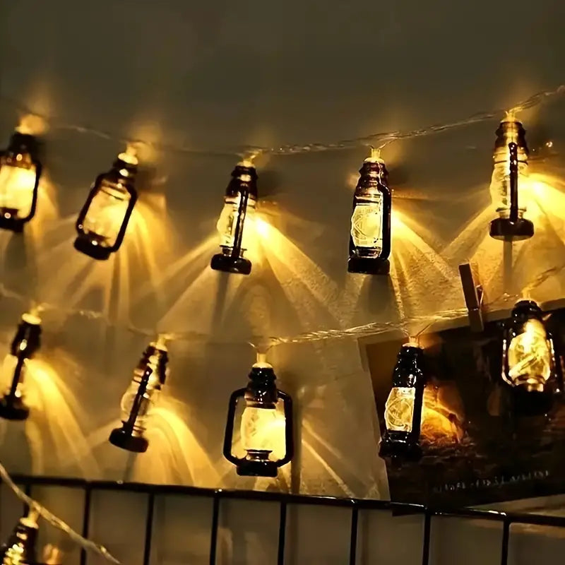 Vintage Kerosene Lamp LED String Lights