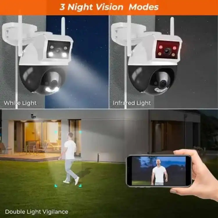 Dual Lens CCTV - CCTV Camera - Wifi Camera - Wifi Smart Camera - CCTV Camera Wifi - Home Security Camera - Smart Camera Wifi - CCTV Wifi - Outdoor Security Cameras - Outdoor CCTV Camera - Outdoor Camera Wifi - Camera CCTV - Security Camera For Home Wifi