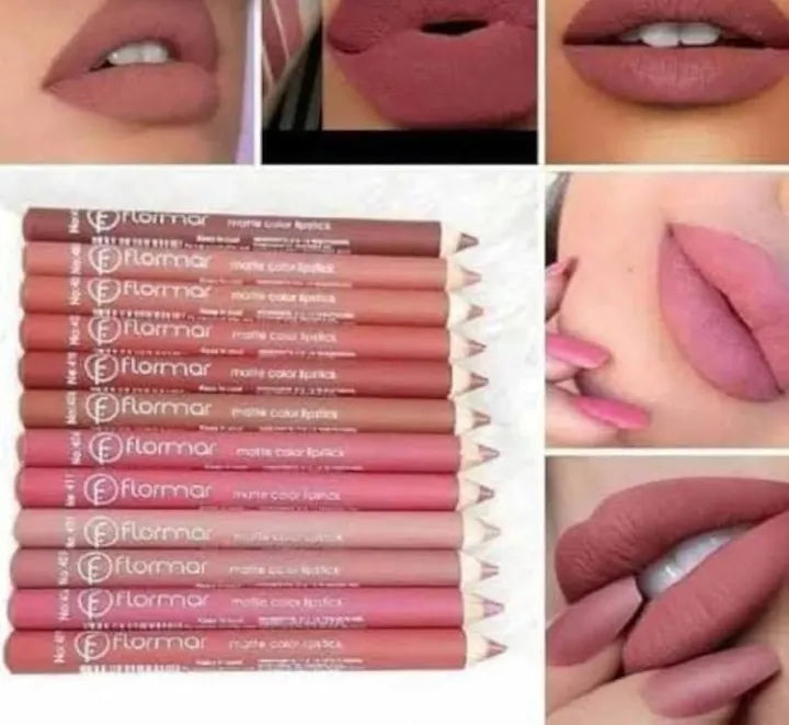 Flormar Lips Pencil 06 pic Lipliner-Waterproof Different Shades Long-lasting