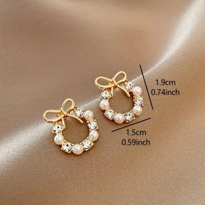 Elegant Vintage-Inspired Bowknot Earrings