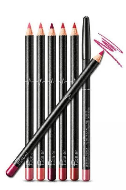 Pack Of 6 Multicolour Lip Pencils Pack