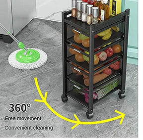 Modern Metal Kitchen Drawer Trolleys Space Saver