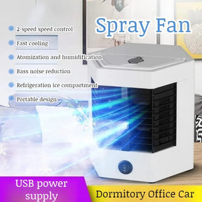 WTK-Portable Mini Air Conditioner Cool Cooling Bedroom Air Cooler USB Fan Desktop Arctic Air Ultra Evaporative Air Cooler
