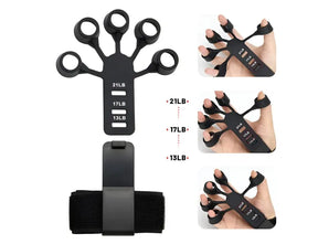 Hand Finger Gripper Finger Exerciser Hand Guitar Finger Exerciser - Hand Gripper - Finger Strengthener Exerciser Grip Wrist Forearm Adjustable Trainer Hand Strength, Precision Control - Resistant Levels Recovery Physical Tools Hand Strengthener Home & Gym