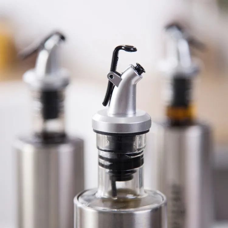 Stainless Steel Glass Oil Dispenser Protection Bottle