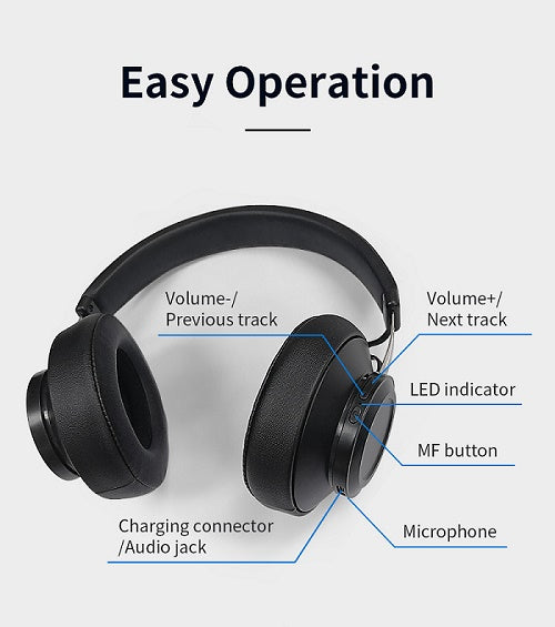 Bluedio BT5 Wireless Headphone And Wired Stereo Bluetooth Over-Ear Headset With Built-In Microphone