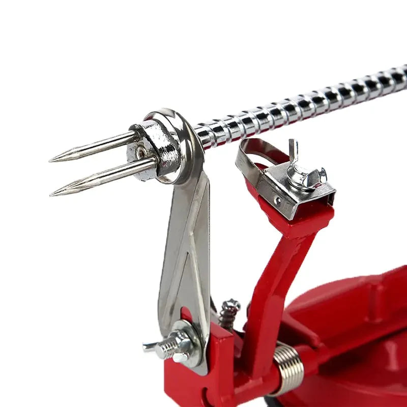 Spiral Potato Cutter, Manually Rotating Potato Tower Machine, Portable Quick Spiral French Slicer Cutter Bar, Vegetable Spiral Cutter Machine, Twist Fries Machine, Metal Peeler Corer Slicer, Creative Hand-shake Fruit Potato Peeler, Home Kitchen Gadget