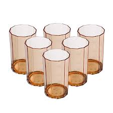 PARTY ACRYLIC GLASS M-8 PACK OF 6 - (250ML)