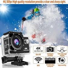 Ultra HD Action Camera 4K/1080P 30fps WiFi 2 inch 170D Underwater Waterproof Helmet Video Recording Sport Cameras Outdoor Camcor