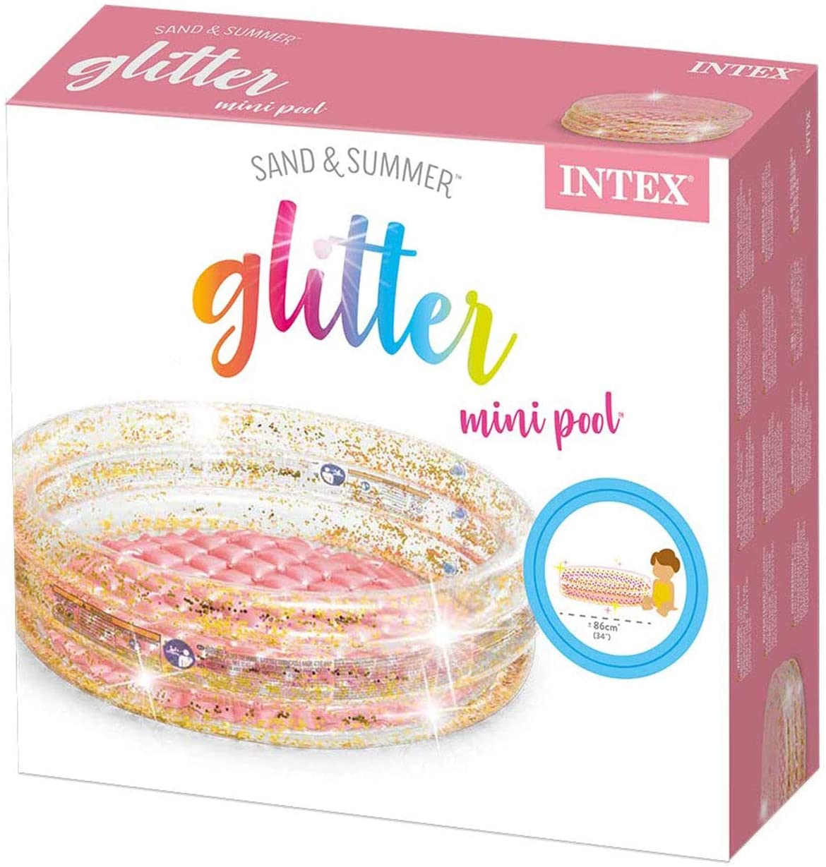 Glitter Mini Pool 34" x 10" (Soft Base)