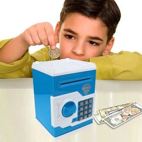 Electronic Bank Safe Box Money Boxes For Children Digital Coins Cash Saving Safe Deposit Mini ATM Machine Toys Kids Gift