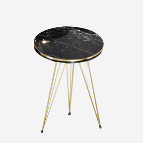 Nesting Round White/Black Side Table / Coffee Table