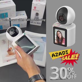 Intelligent WiFi Video Call Camera 2.8 inch IPS Screen FHD1080P Two Way Audio Video Call; Voice Assistant&Pushbutton Call