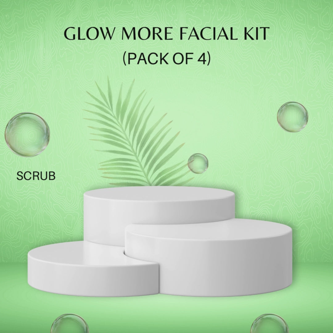 GLOW MORE FACIAL KIT WITH SERUM (PACK OF 4)