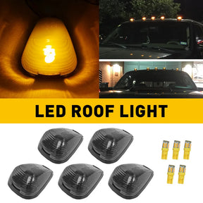 Universal Yellow LED Roof Top Marker Lamps 5 Pcs