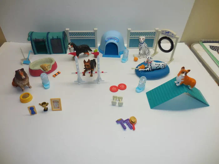 Dog Agility Playset Figurines