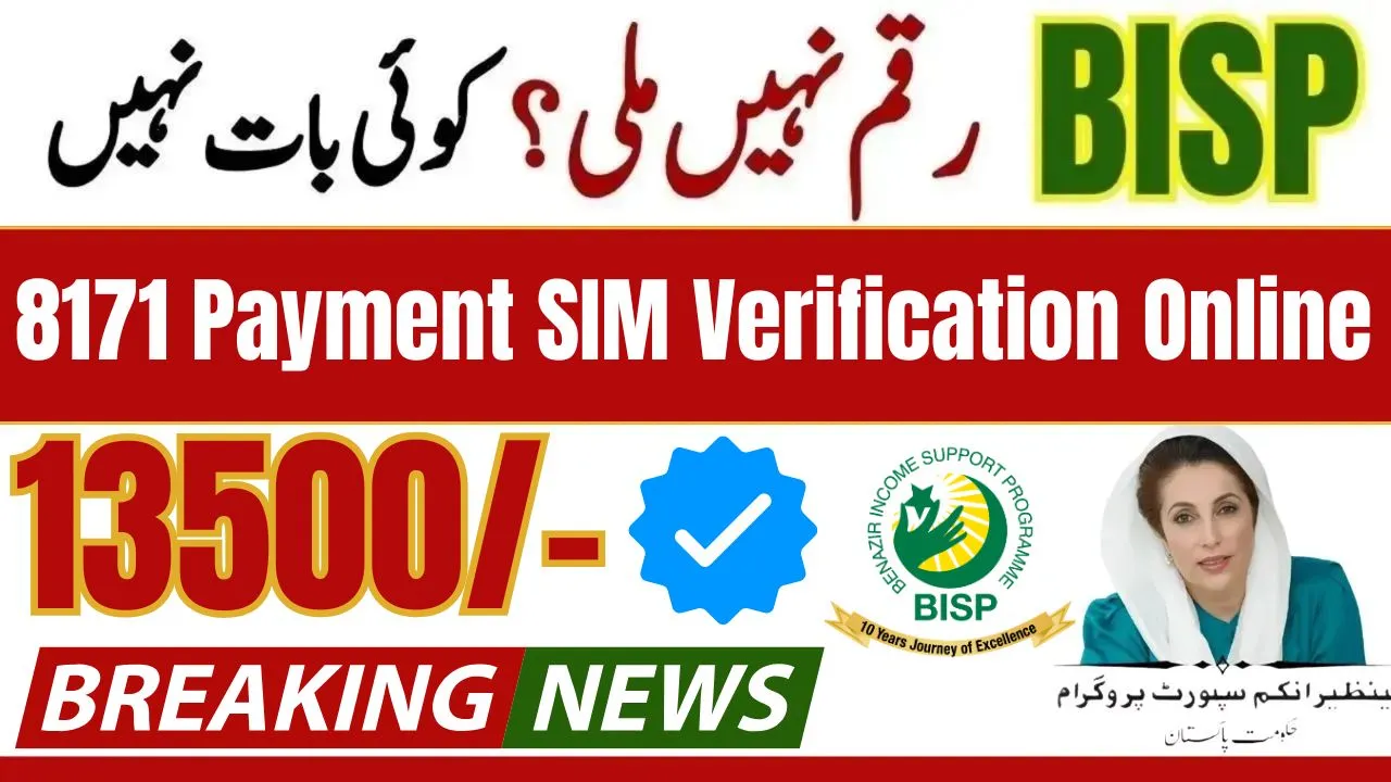 8171 Payment SIM Verification Online
