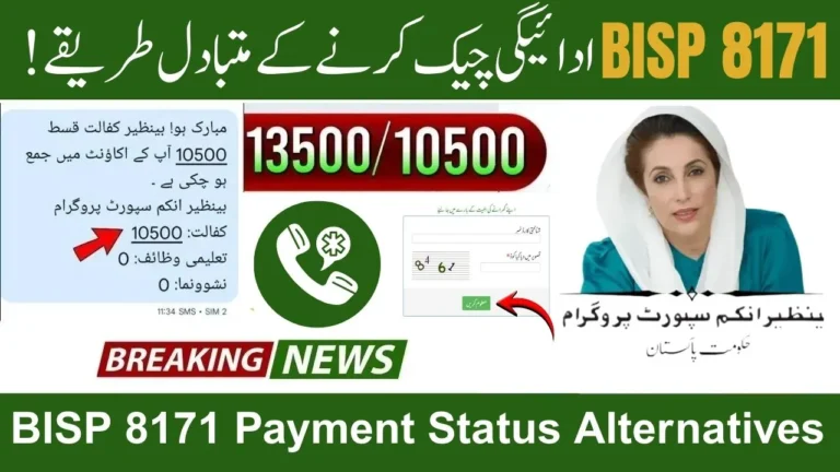 BISP 8171 Payment Status Alternatives