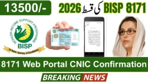 8171 Web Portal CNIC Confirmation 2026 – Check BISP Payments Online