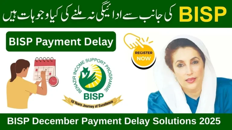 BISP December Payment Delay Solutions 2025 – Latest Update on Payment Issues and Fixes