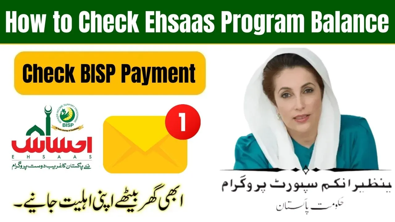 How to Check Ehsaas Program Balance 2025 via 8171 SMS Latest BISP Payment Update Pakistan