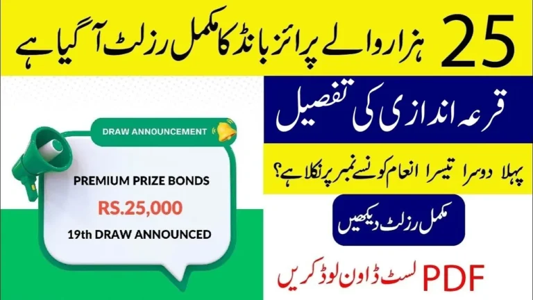 Rs 25000 Prize Bond Draw 2025 Online Check Pakistan – Full Winning List & Results Update