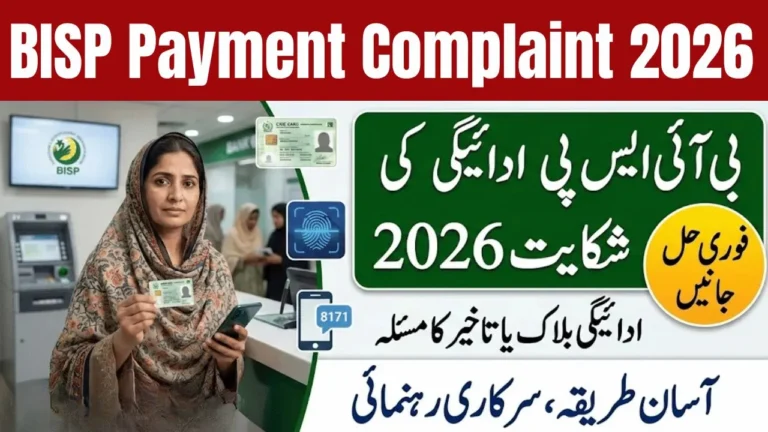 BISP Payment Complaint 2026 – Complete Guide to Report Issues Through 8171